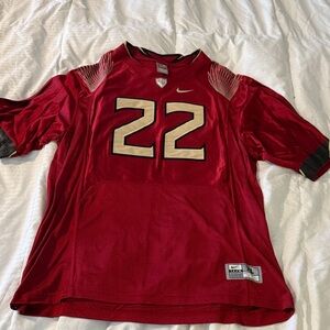 Nike xl Florida state Seminoles Garnett and Gold Jersey with Number 22